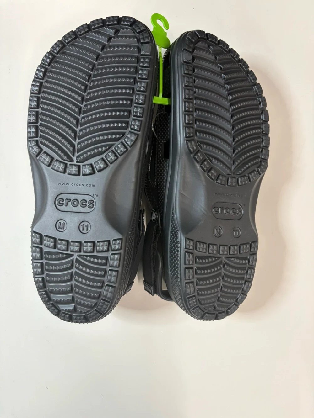 CROCS Yukon Vista II Clog - Black with White Stitching